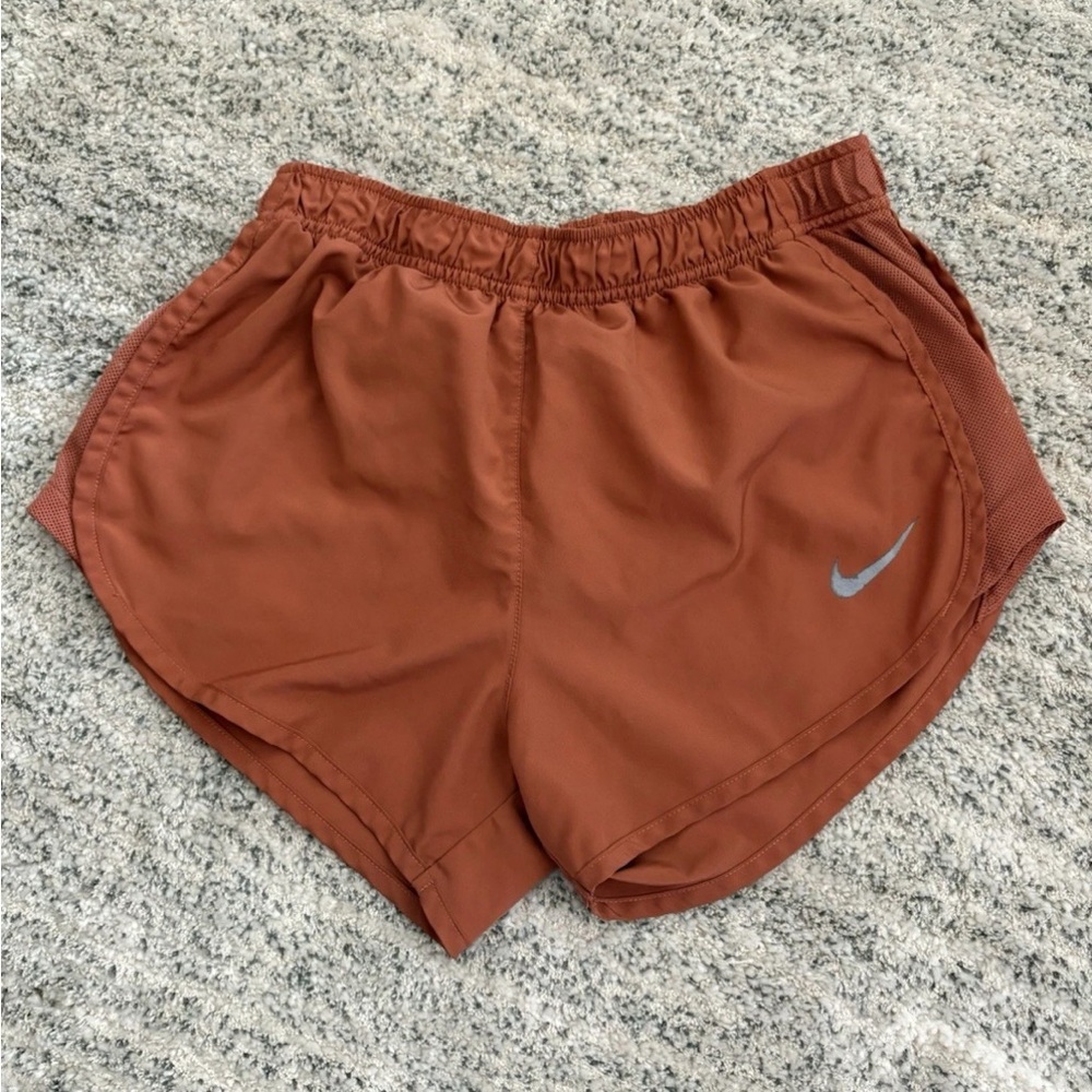 2 Nike Women's running shorts rust and grey